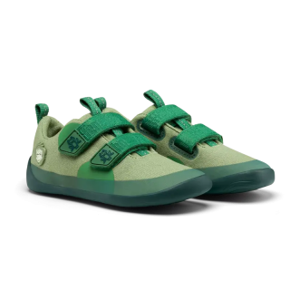Affenzahn | Barfußschuh Baumwolle Lucky - Frosch