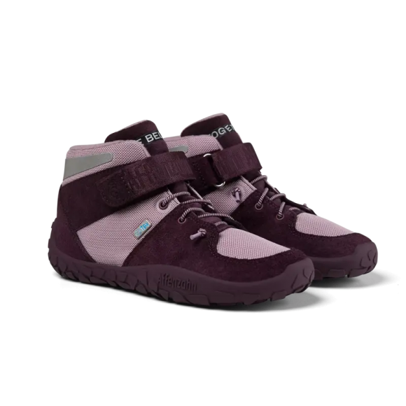 Affenzahn | Wintersneaker Leder Dreamer - Traubenrot