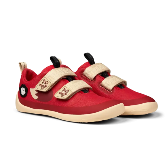 Affenzahn | Barfußschuh Baumwolle Lucky - Fuchs