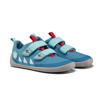 Affenzahn | Barfußschuh Baumwolle Lucky - Hai