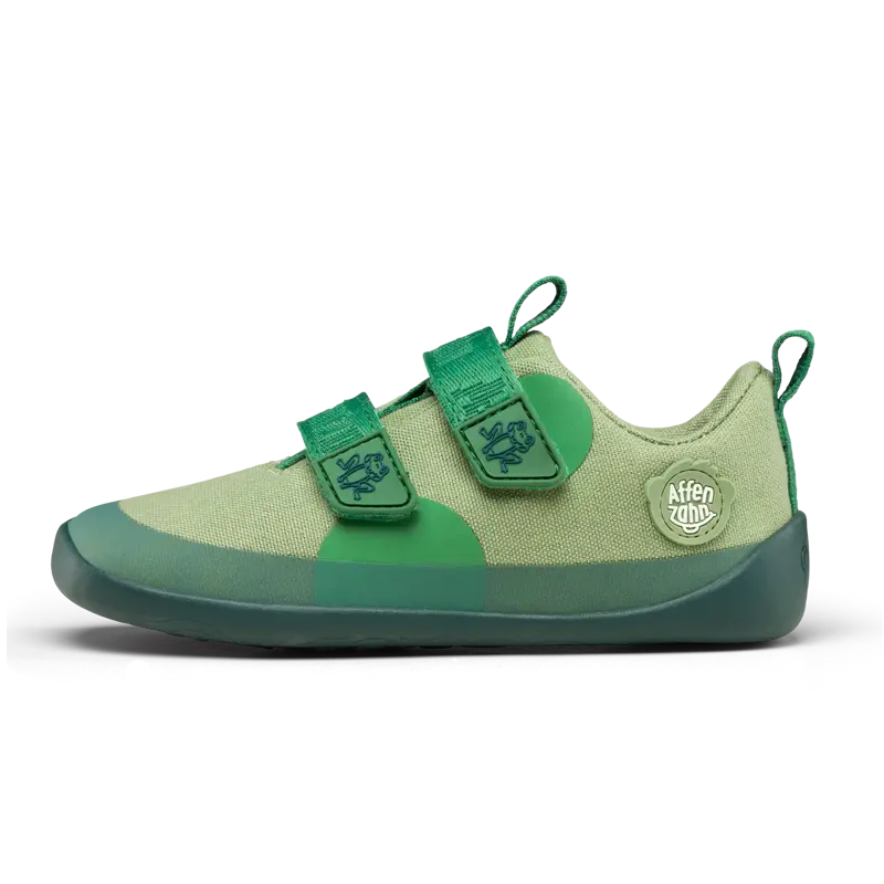 Affenzahn | Barfußschuh Baumwolle Lucky - Frosch
