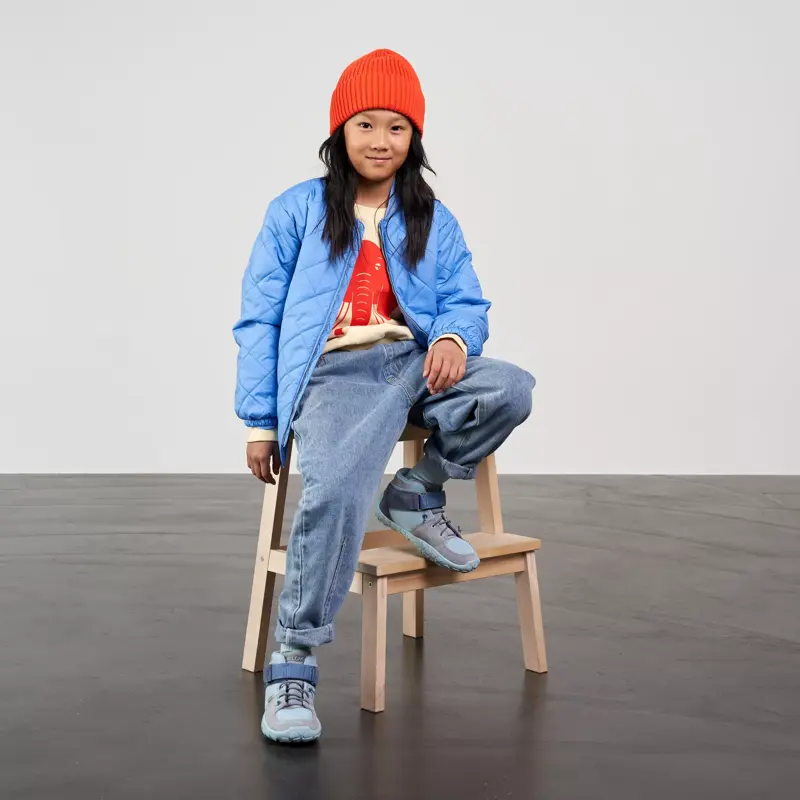 Affenzahn | Wintersneaker Leder Dreamer - Himmelblau