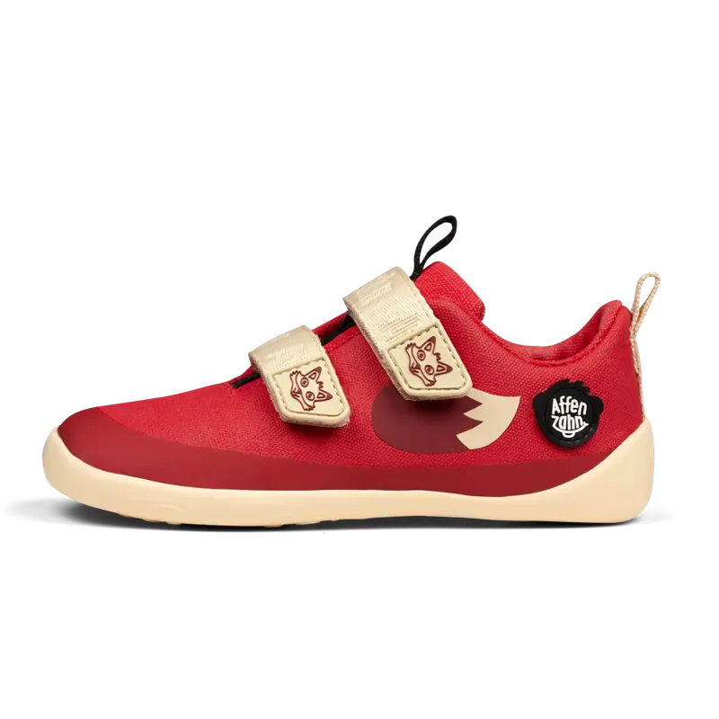 Affenzahn | Barfußschuh Baumwolle Lucky - Fuchs