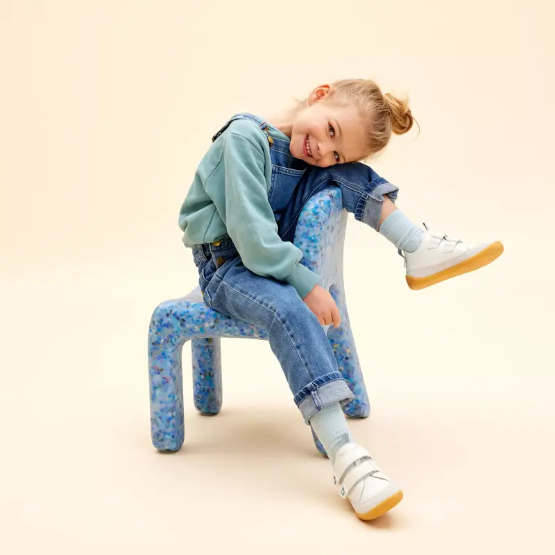 Affenzahn | Barfußschuh Leder Buddy - Polarbär