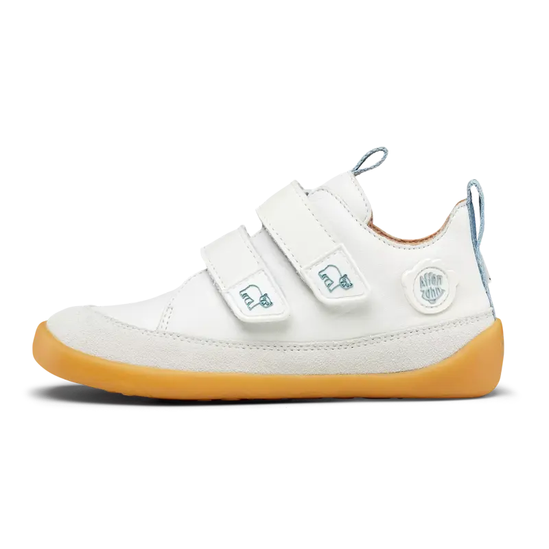Affenzahn | Barfußschuh Leder Buddy - Polarbär