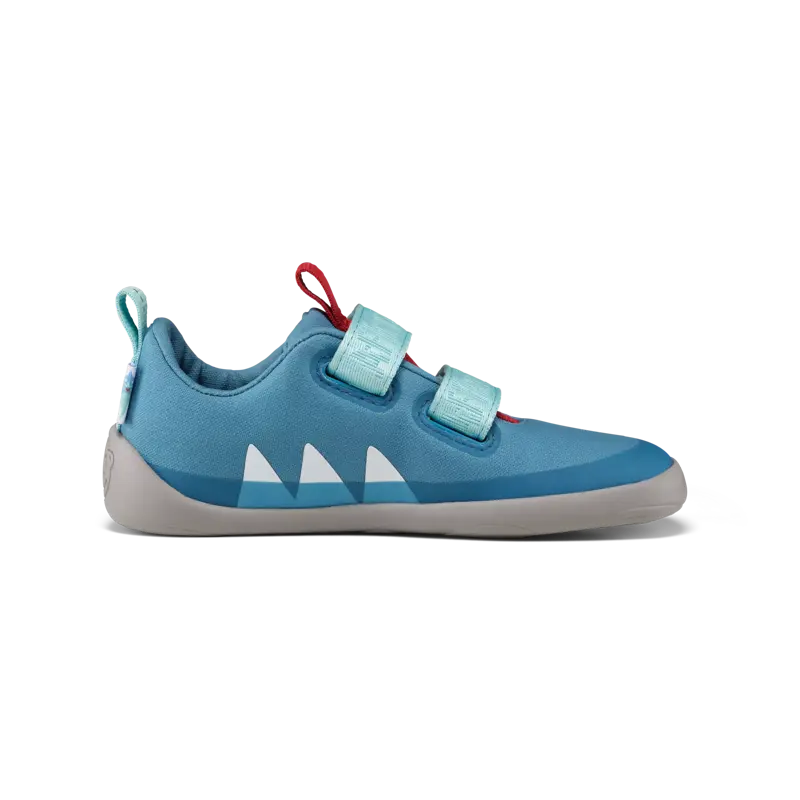Affenzahn | Barfußschuh Baumwolle Lucky - Hai